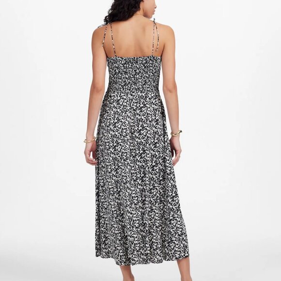 Tie Shoulder Midi Dress in Floral Madwell - Picture 2 of 6